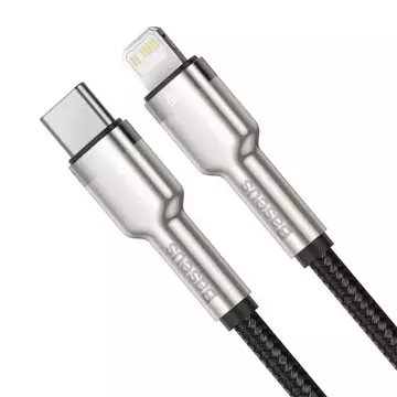 Kábel USB-C do Lightning Baseus Cafule, PD, 20W, 0,25m (černý)