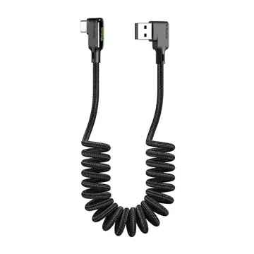 Kábel USB na USB-C, Mcdodo CA-7310, lomený, 1,8 m (čierny)