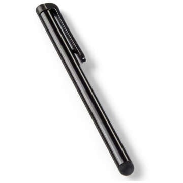 Kapacitný kovový dotykový stylus pre obrazovky telefónov a tabletov Alogy Stylus Pen Universal Black