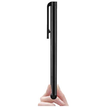 Kapacitný kovový dotykový stylus pre obrazovky telefónov a tabletov Alogy Stylus Pen Universal Black