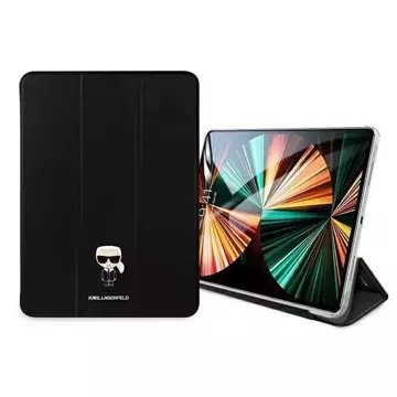 Karl Lagerfeld KLFC12OKMK iPad 12,9" Pro 2021 obal knihy čierny/čierny Saffiano Karl Iconic