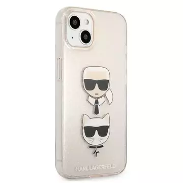 Karl Lagerfeld KLHCP13SKCTUGLGO iPhone 13 mini 5,4" zlatý/zlatý pevný obal Glitter Karl`s