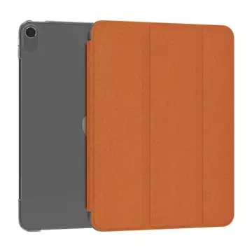 Kingxbar Business Series magnetické puzdro Smart Cover Sleep na iPad Air 2020/2022 oranžové