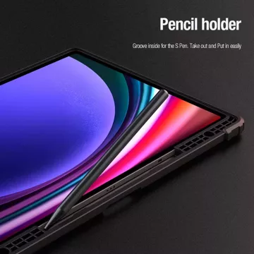 Kožené puzdro Nillkin Bumper Leather Case Pro pre Samsung Galaxy Tab S9 Ultra - čierne