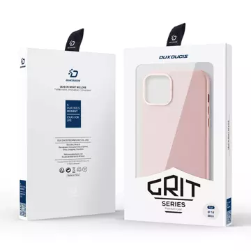 Kožený kryt Dux Ducis Grit pre iPhone 14 Plus Elegantný PU kožený kryt (kompatibilný s MagSafe) ružový