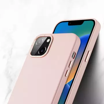 Kožený kryt Dux Ducis Grit pre iPhone 14 Plus Elegantný PU kožený kryt (kompatibilný s MagSafe) ružový