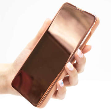 Kryt Alogy Smart Clear View na Samsung Galaxy A32 4G ružové sklenené puzdro