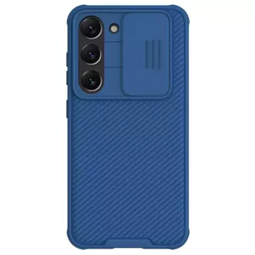 Kryt Nillkin CamShield Pro Case pre kryt Samsung Galaxy S23 s krytom fotoaparátu modrý