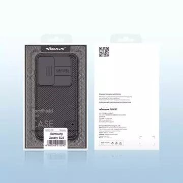 Kryt Nillkin CamShield Pro Case pre kryt Samsung Galaxy S23 s krytom fotoaparátu modrý