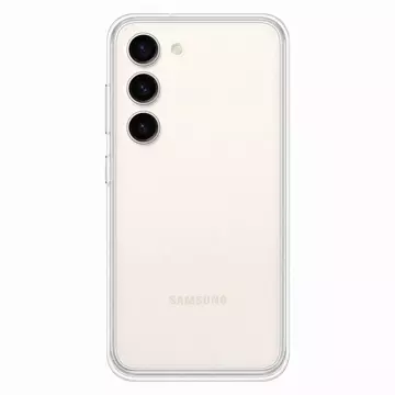 Kryt Samsung Frame Cover pre puzdro Samsung Galaxy S23 s vymeniteľnými zadnými stranami bielej farby