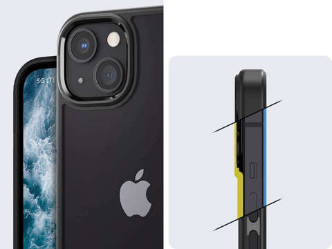 Kryt Spigen Ultra Hybrid pre Apple iPhone 13 Mini Matte Black Glass