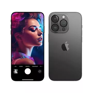 Kryt objektívu pre Apple iPhone 15 Pro/15 Pro Max - 3mk Lens Pro Full Cover