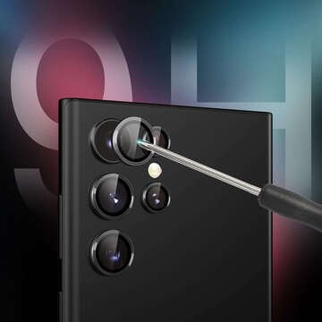 Kryt objektívu pre Samsung Galaxy S22 Ultra 5G - 3mk Lens Protection Pro Black