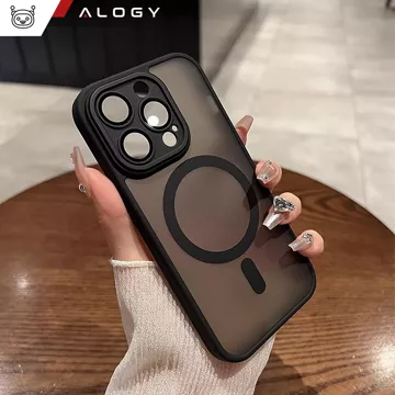 Kryt pre Apple iPhone 15 Pro Alogy MagSafe Hybrid Matte Case Matný kryt s ochranou šošovky čierny