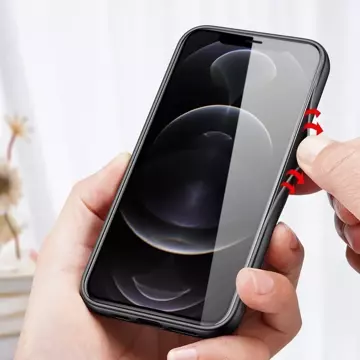 Kryt puzdra Dux Ducis Fino pokrytý nylonovým materiálom iPhone 13 Pro zelený