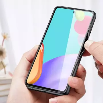 Kryt puzdra Dux Ducis Fino potiahnutý nylonovým materiálom Samsung Galaxy A72 4G šedý