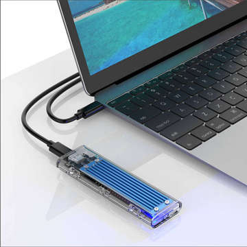 M.2 Orico SDD kryt, NVME, USB-C 3.1 Gen.2, 10 Gbps (modrý)