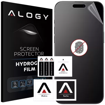 "MATTE" fólia pre iPhone 15 Pro Max Hydrogel Alogy obrazovka pre obal "FIGERPRINT FREE".