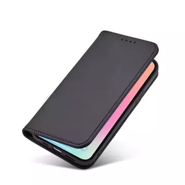 Magnet Card Case pre iPhone 13 obal na karty peňaženka stojan na karty čierny