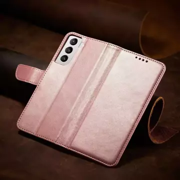 Magnet Case elegantný kryt puzdra s chlopňou a funkciou stojančeka pre Samsung Galaxy S22 (S22 Plus) ružový