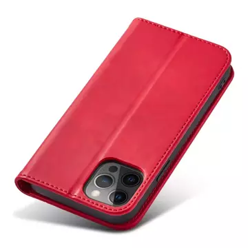 Magnet Fancy Case Case pre iPhone 12 Pro Max Pouch Wallet Card Holder Red