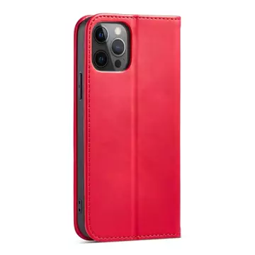 Magnet Fancy Case Case pre iPhone 12 Pro Max Pouch Wallet Card Holder Red