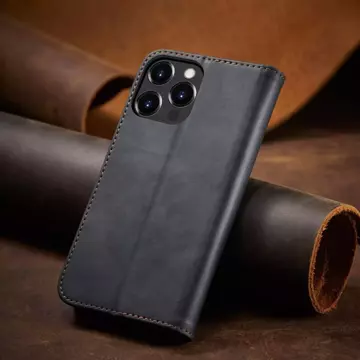 Magnet Fancy Case Case pre iPhone 13 Pro Pouch Card Wallet Card Stojan na karty Black