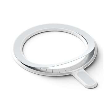 Magnetická platňa Ringke pre iPhone MagSafe a prstencový adaptér Biely
