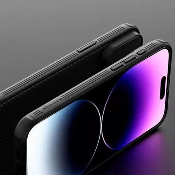 Magnetické puzdro Nillkin CamShield Pro pre iPhone 15 Plus s ochranou fotoaparátu – čierne