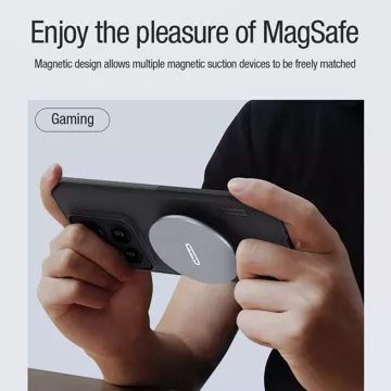 Magnetické puzdro Nillkin Super Frosted Shield Pro pre Xiaomi 14 Pro - čierne