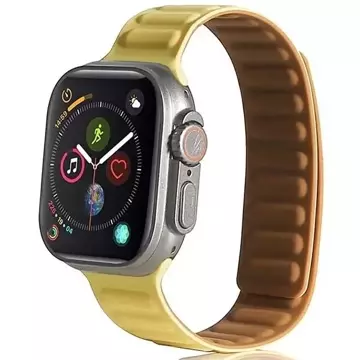 Magnetický remienok Beline Apple Watch 38/40/41 mm žltý/žltý