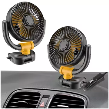 Malý ventilátor Mini ventilátor do auta pre kokpit Palubná doska Zapaľovač cigariet do auta 12V Quiet Alogy Car Black