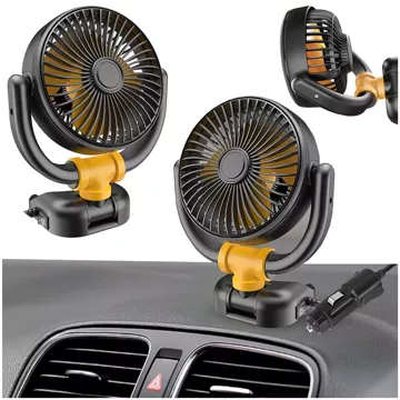 Malý ventilátor Mini ventilátor do auta pre kokpit Palubná doska Zapaľovač cigariet do auta 12V Quiet Alogy Car Black