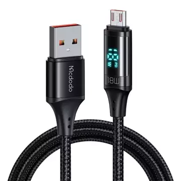 Mcdodo CA-1070 kábel USB na micro USB, 3A, 1,2 m (čierny)