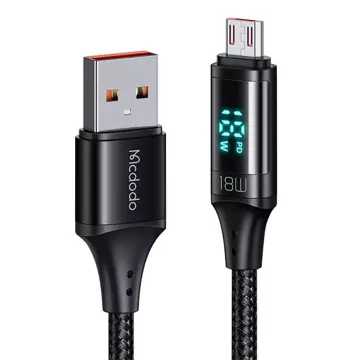 Mcdodo CA-1070 kábel USB na micro USB, 3A, 1,2 m (čierny)