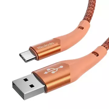 Mcdodo Magnificence CA-7962 LED kábel USB na USB-C, 1 m (oranžový)