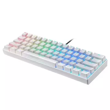 Mechanická klávesnica Motospeed CK61 RGB (biela)