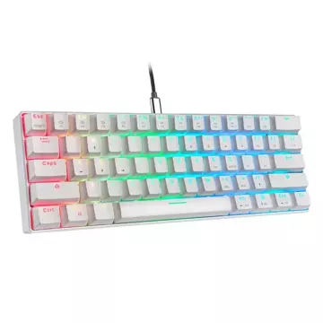 Mechanická klávesnica Motospeed CK61 RGB (biela)