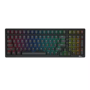 Mechanická klávesnica Royal Kludge RK98 RGB, červený spínač (čierny)