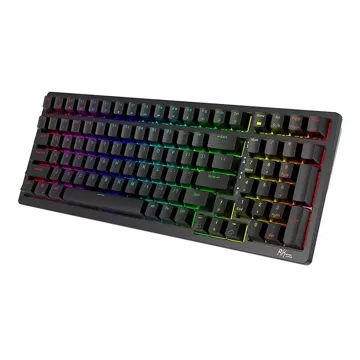 Mechanická klávesnica Royal Kludge RK98 RGB, červený spínač (čierny)