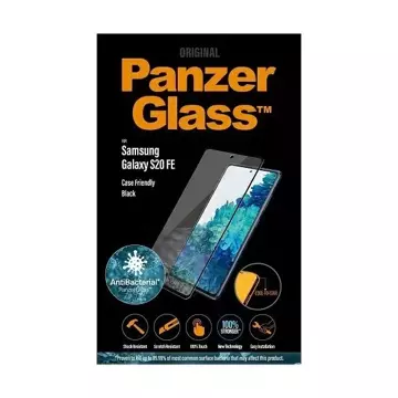 Mikrofrakčné sklo PanzerGlass E2E pre Sam S20 FE G781 Case Friendly Finger Print AntiBacterial black/black