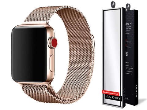 Milánsky náramok Alogy remienok pre Apple Watch 38/40 / 41mm zlatý