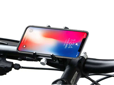 Motocyklový držiak GUB Pro 1 pre smartfón čierny Bezpečnostný popruh