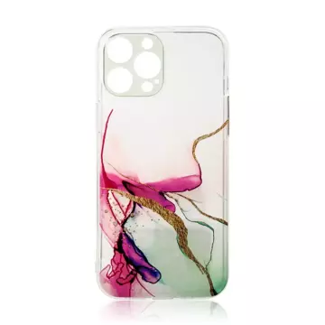 Mramorové puzdro pre iPhone 12 Pro Gel Cover Mint Marble