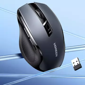 Myš UGREEN optická bezdrôtová USB 2,4 GHz 4000 DPI čierna (MU006)