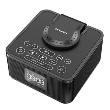 Nabíjací Bluetooth reproduktor AWEI Y332 indukčná čierna/čierna