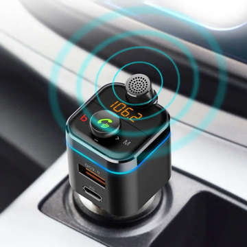 Nabíjačka do auta handsfree sada Alogy FM Transmitter Bluetooth 5.0 USB kľúč QC 3.0 USB-C PD 18W