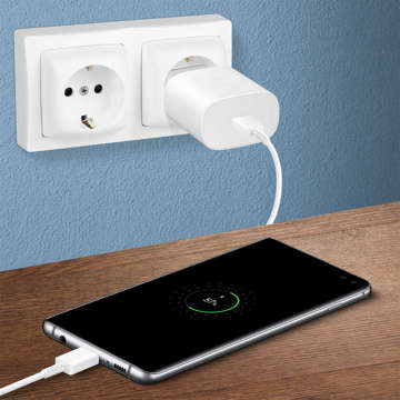 Nabíjačka pre Samsung EP-TA800EWE Fast Charge USB-C Typ C 25W Biela