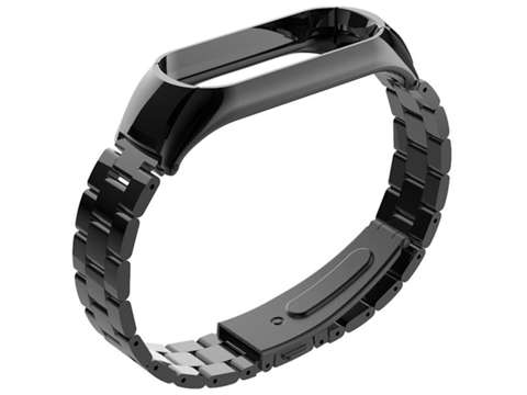 Náramok Alogy Stainless Steel pre Xiaomi Mi Band 5 Black 5x fólia Alogy