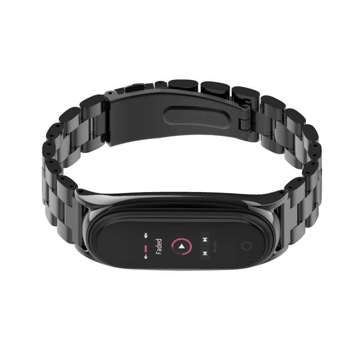 Nerezový xiaomi mi smart band 5/6/6 nfc čierny